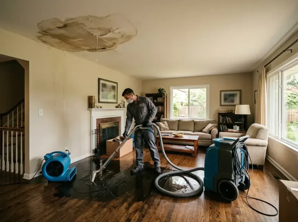 attic-pipe-burst-ceiling-drip-008 — frequently asked questions, Water Damage Restoration & Carpet Care in Upper Greenwood La…